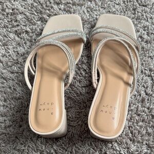 A New Day Women's Elegant White Sandals